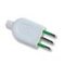 Spina 10A 2P+T bianco